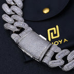 Rose Gold Cuban Chain Necklace Iced Out 29MM