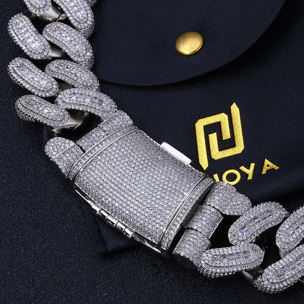 Rose Gold Cuban Chain Necklace Iced Out 29MM