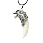 Wolf Tooth Amulet Choker Necklace