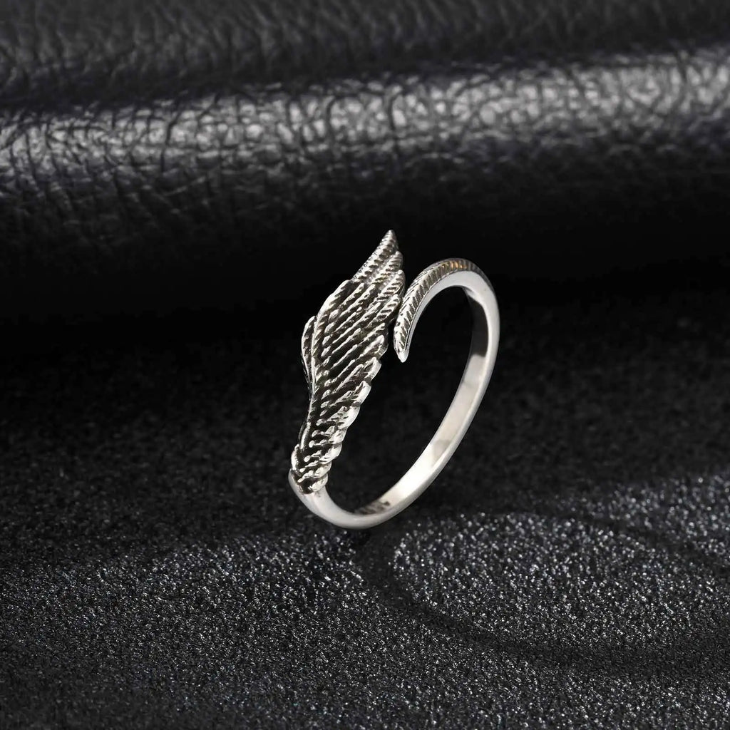 Wings Ring — Stainless Steel Adjustable