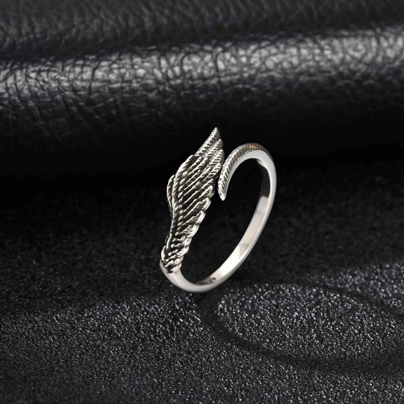 Wings Ring — Stainless Steel Adjustable