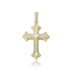 JINAO 2022 NEW European and American Style Colorful Cross Pendant High Quality Ice Cravejado AAA+ Cubic Zircon Jewelry For Gift