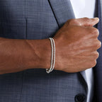 Stainless Steel Chain Bracelets Sets for Men Waterproof Twiste Cuban Link Chain Bracelet Jewelry Gifts for Dad