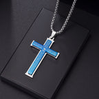 Cross Pendant Necklace — Stainless Steel