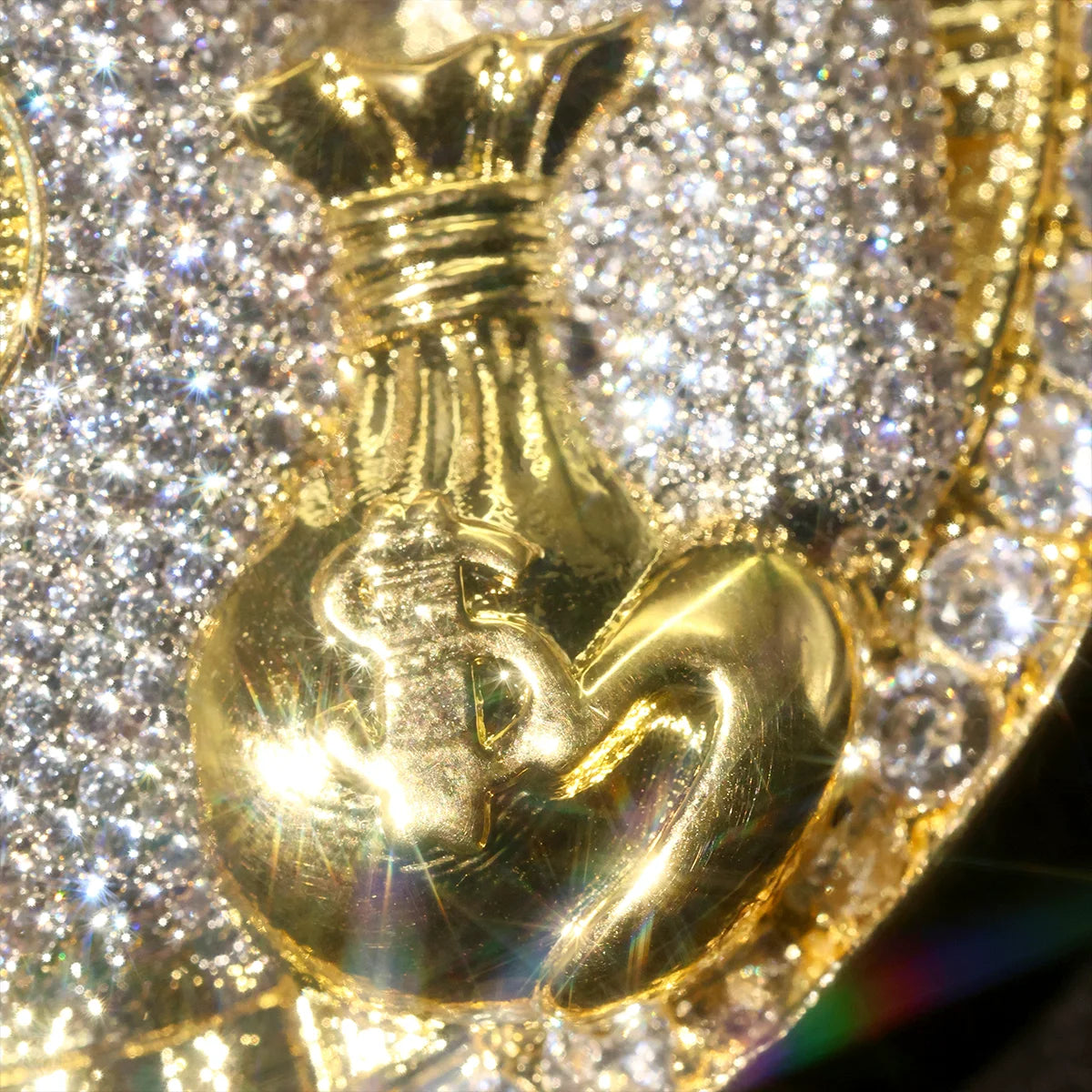Iced Out Goat Figaro Cuban Chain Necklace — Copper Alloy
