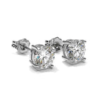 925 Silver VVS Moissanite Stud Earrings