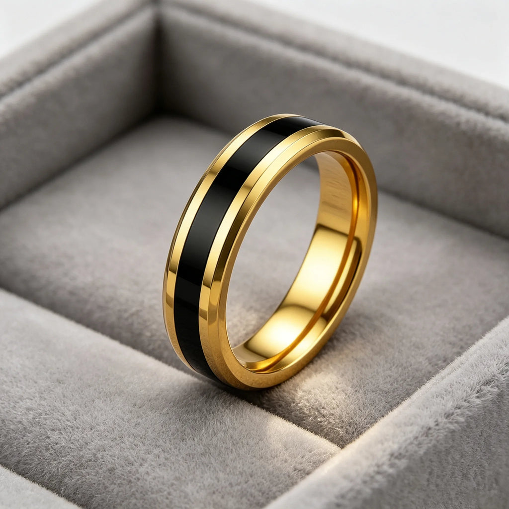 10MM Wide Trendy Stainless Steel Ring For Woman And Man Valentine's Day gift