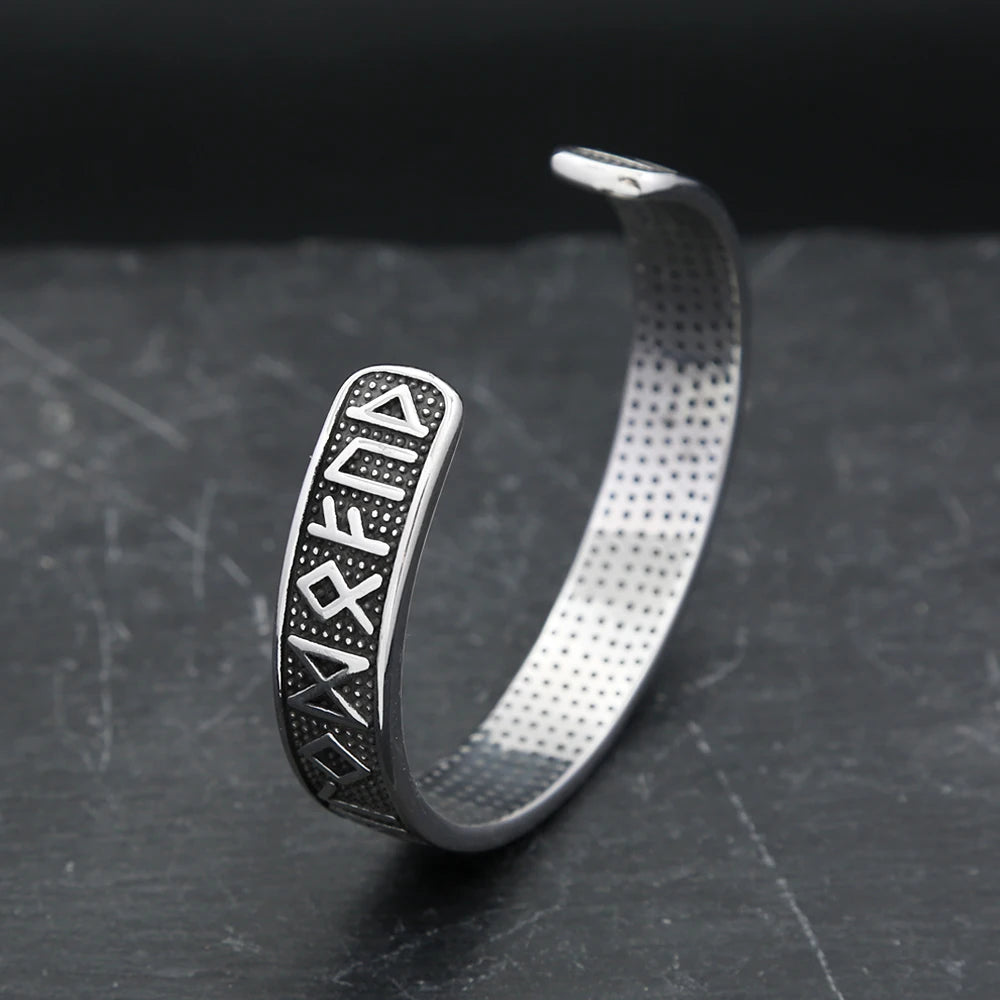 Valknut Cuff Bracelet — Stainless Steel
