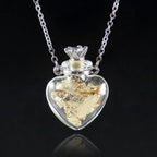Openable Water Drop Heart Steel Chain Perfume Vial Necklace Wishing Bottle Pendant Essential Oil Diffuser Memorial Jewelry Gifts