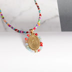 Stainless Steel Christian Virgin Mary Pendant Our Lady of Guadalupe Necklace Women's Religious Lucky Amulet Jewelry Gift