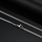 Braided Link Chain Choker Necklace — Stainless Steel