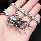 Gothic Spider Pendant — Stainless Steel