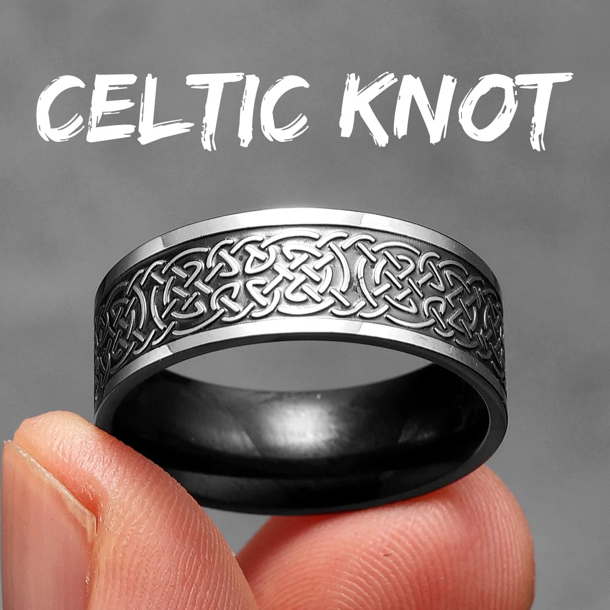 Celtic Knot Ring — Stainless Steel