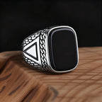 Onyx Variety Ring — Stainless Steel