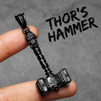 Viking Thor's Hammer Men Necklaces Stainless Steel Pendant Chain Women Punk Fashion Jewelry New In Accessories Gifts