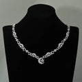 Iced Out Star Cuban Chain Necklace Moon CZ