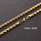 3-11MM Classic Cuban Chain Necklace for Men Women,Silver Black Gold Grey Color Stainless Steel Chains,Basic Punk Jewelry Gift