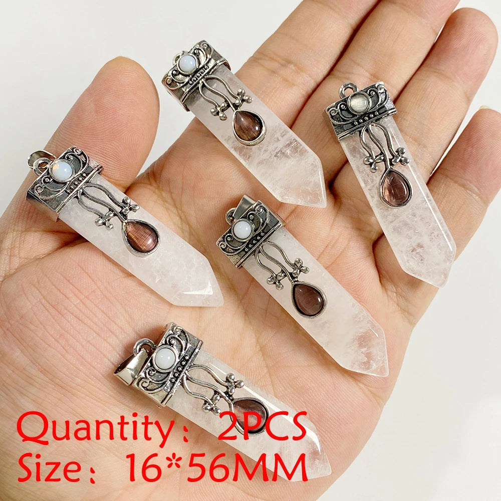 Crystal Quartz Iced Pendant — DIY Craft Set