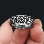 Odin Steel Ring Vintage Nordic Viking Celtics