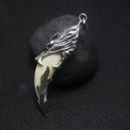 Punk Fashion Brave Men Wolf Gog Teeth Spike Pendant Necklace Women Men Lucky Jewelry Classic Fang Tooth Amulet Pendant Necklace