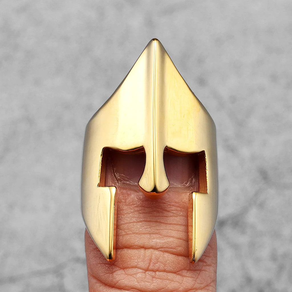 Spartan Helmet Ring — Stainless Steel
