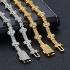 Cross Cuban Chain Necklace Iced Out 10MM CZ