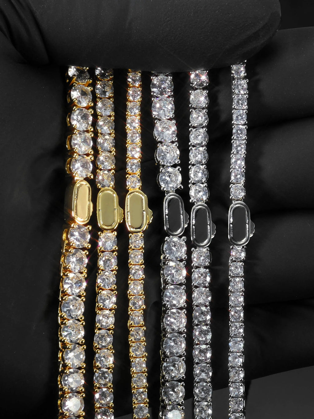 Tennis Bracelet Stainless Steel 3/4/5MM Iced Out