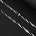 1Pc Size 3mm-9mm Miami Curb Cuban Link Chain for Men Women Stainless Steel Mens Jewelry Hip Hop Chain