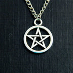 Pentagram Pendant Necklace — Gothic Chain 60cm