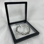 Simple Stainless Steel Men Bracelet INS Silver Color OT Buckle O-Circle Chain Bracelet Fashion Women Jewelry Fashion