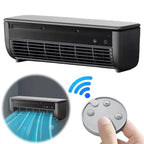 【KITCHEN GADGET】Wall-Mounted Mini Air Cooler Leafless Quick Cooling Fan Conditioner Wireless Quiet Electric With Remote