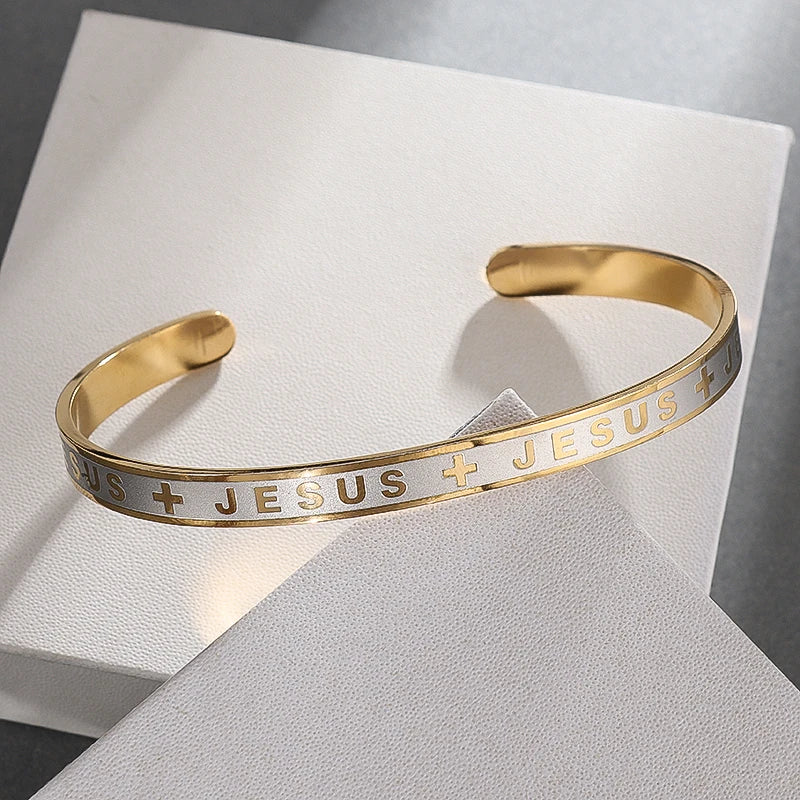 Fashion Design Stainless Steel Curved Tableware Fork Open Bracelet Men and Women Personality Charm Hip Hop Casual