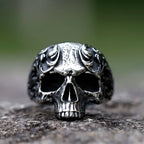 NEW Men's 316L Stainless-Steel Rings Retro Skull Head Vintage Gothic Punk High-Quality Jewelry Gifts Free Shipping