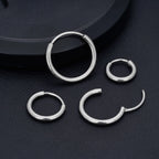 G23 Titanium Open Circle Earrings Cool Air Personality Open Men's And Women's Fashion Tragus Piercing Jewelry Simple Earrings