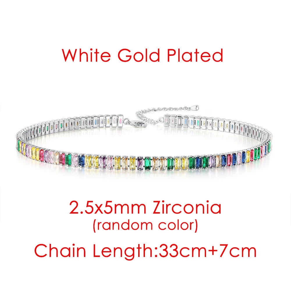 Iced Out Tennis Choker — Stainless Steel