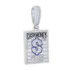 2024 New Cash Money Pendant Necklace Gold Color Iced Out Bling CZ Cubic Zirconia Dollar Sign Charm Men Hip Hop Jewelry