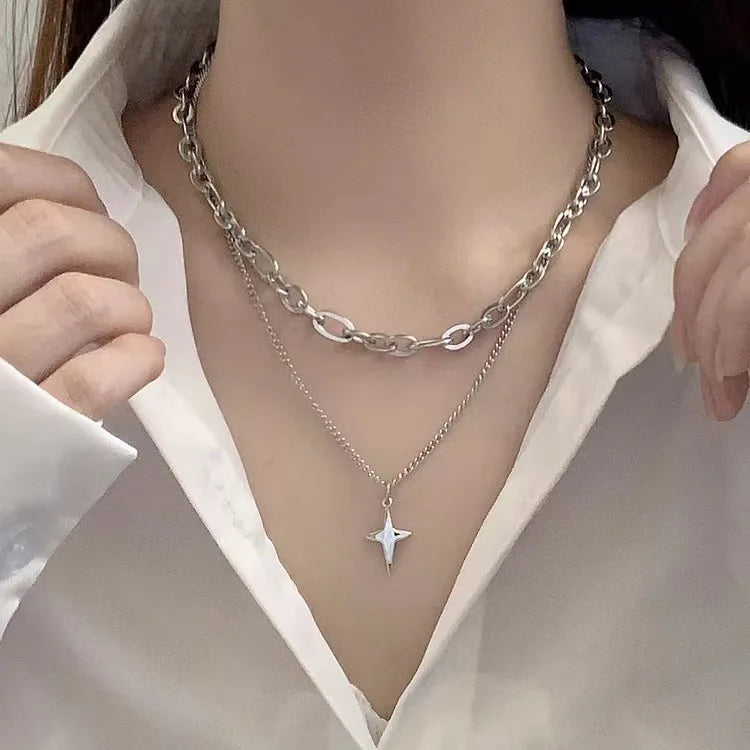 Star Silver Necklace