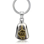 Norse Gods Odin Celtic Knot Motorcycle Bell Necklace Men's Punk Riding Rock Lucky Exorcism Amulet Jewelry
