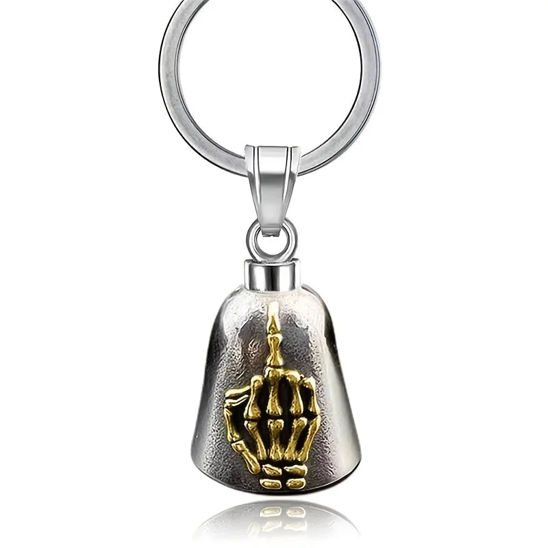 Norse Gods Odin Celtic Knot Motorcycle Bell Necklace Men's Punk Riding Rock Lucky Exorcism Amulet Jewelry
