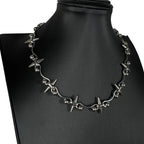 Punk-Style Personalized Rock Spiked Patchwork Necklace Cool Trendy Geometric Necklace Gothic Y2K Charm Accessori