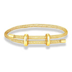 2025 New Mesh Bracelet Men Women Charm Minimalist Crystal Bangle Fashion Stainless Steel Adjustable Jewelry Creative Couple Gift
