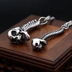 Gothic Skull Skeleton Pendant — Stainless