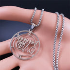 Occult Sigil Silver Pendant Bathin Demons Seals