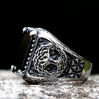 New Stainless Steel Viking Yggdrasi Odin Runes Ring Men Wedding Anels Womens Band Jewelry Gift Anel free shipping
