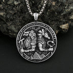 Anubis Steel Pendant Ancient Egyptian Pharaoh