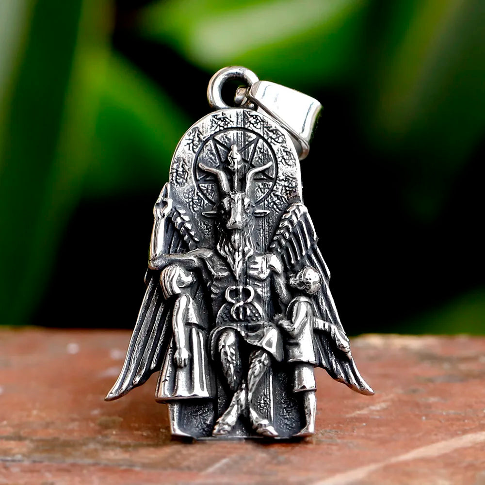 Anubis Stainless Steel Pendant Necklace