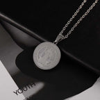 Vintage Coin Catholic Priest Saint Benedict Exorcism Pendant Necklace Jesus Round Pendant Chain for Men's Jewelry 2026