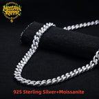 Iced Out Cuban Link Necklace — 925 Silver