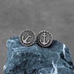 Nordic Anchor Stud Earrings for Men and Women — Stainless Steel