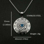 Eye of Horus Stainless Steel Pendant Necklace